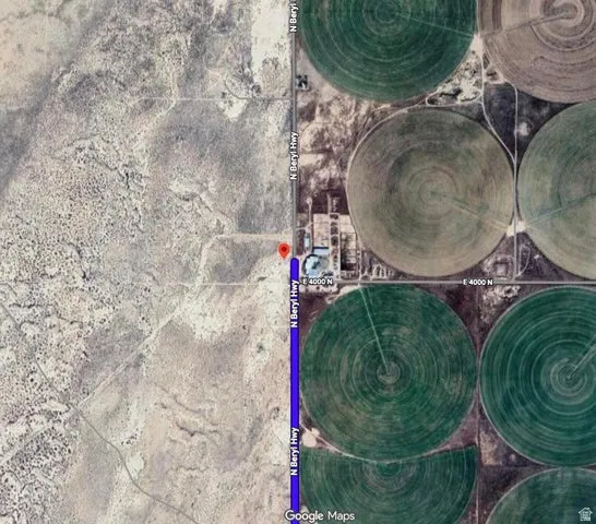 Aerial Map. Displaying the property's location and surrounding land use patterns
