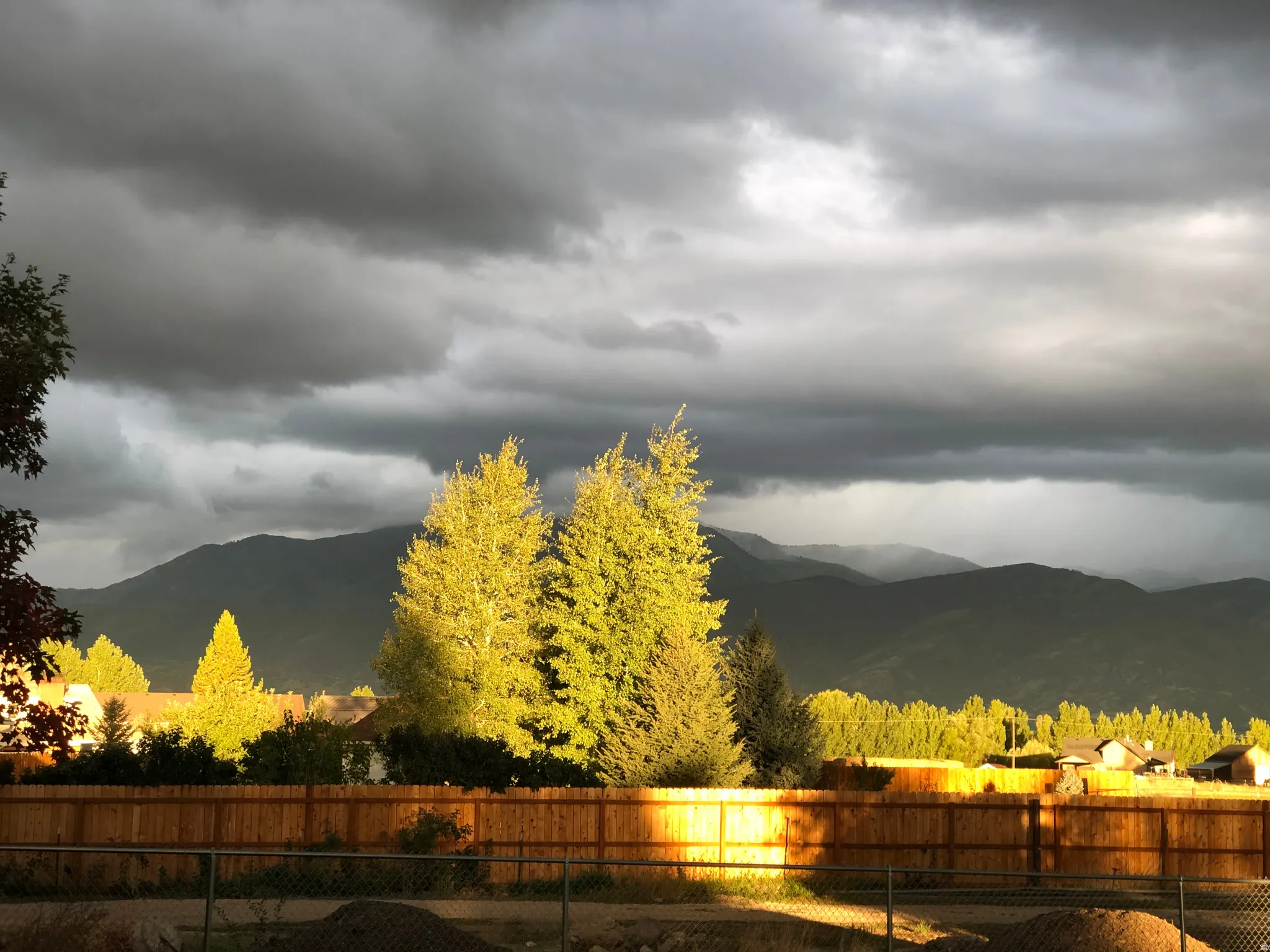 Mountain range backdrop