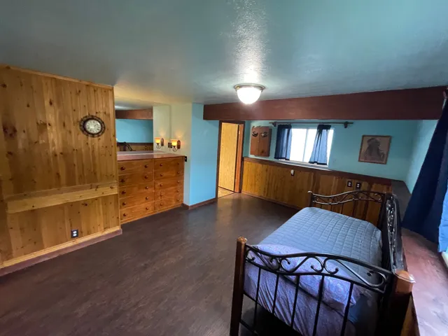 Wood-finish flooring throughout