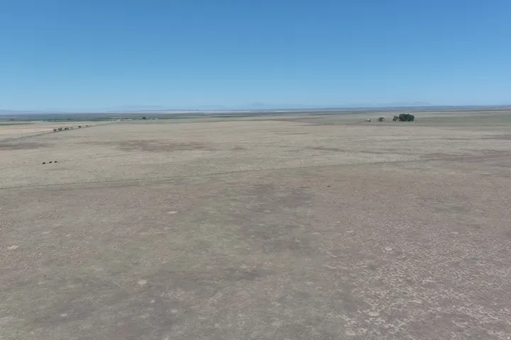 Expansive open land featuring a clear horizon and distant mountains