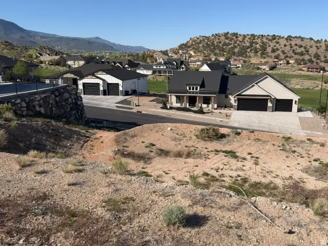 View from across the street facing golf course.