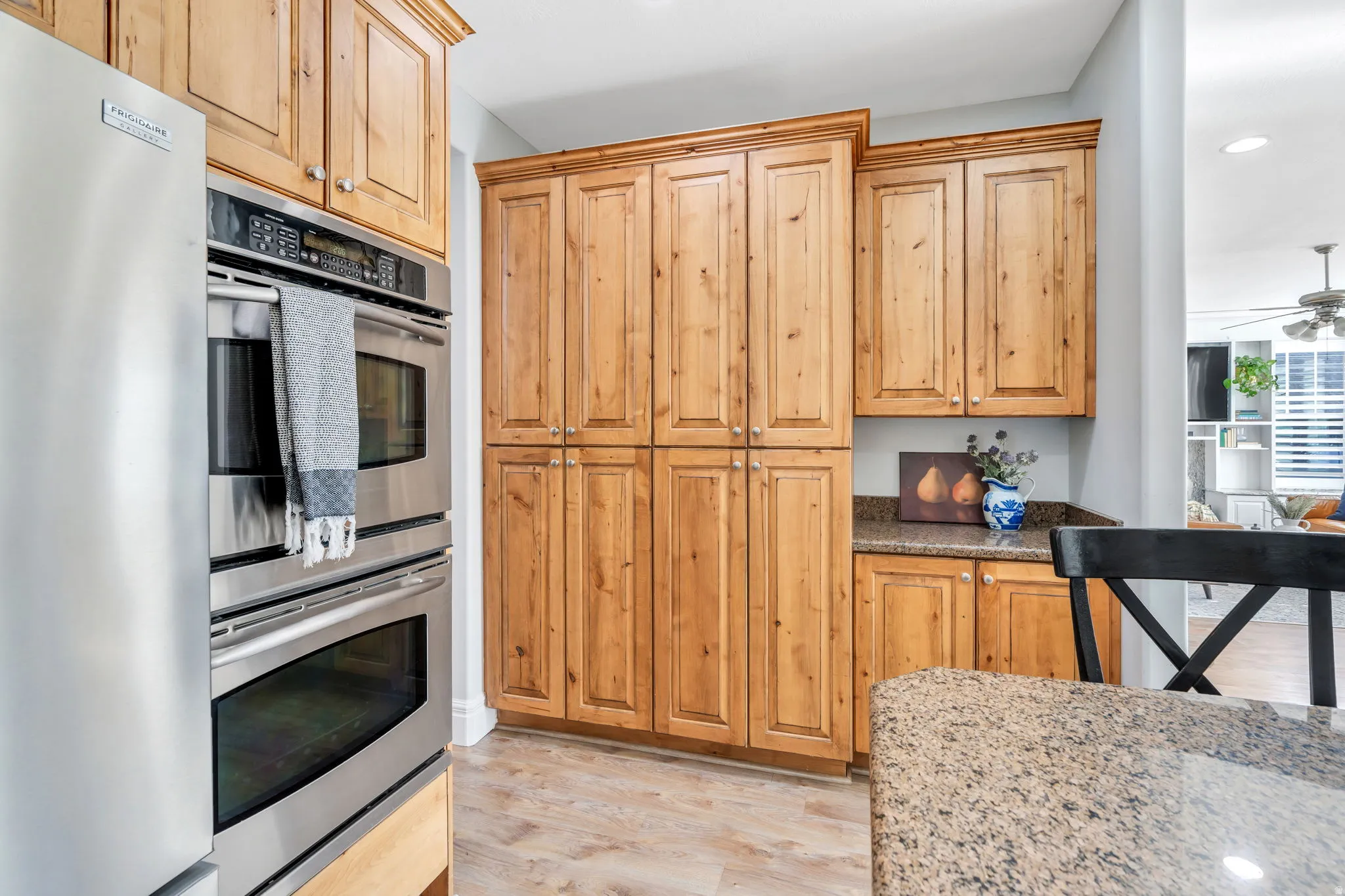 Kitchen featuring stainless steel appliances, granite counters