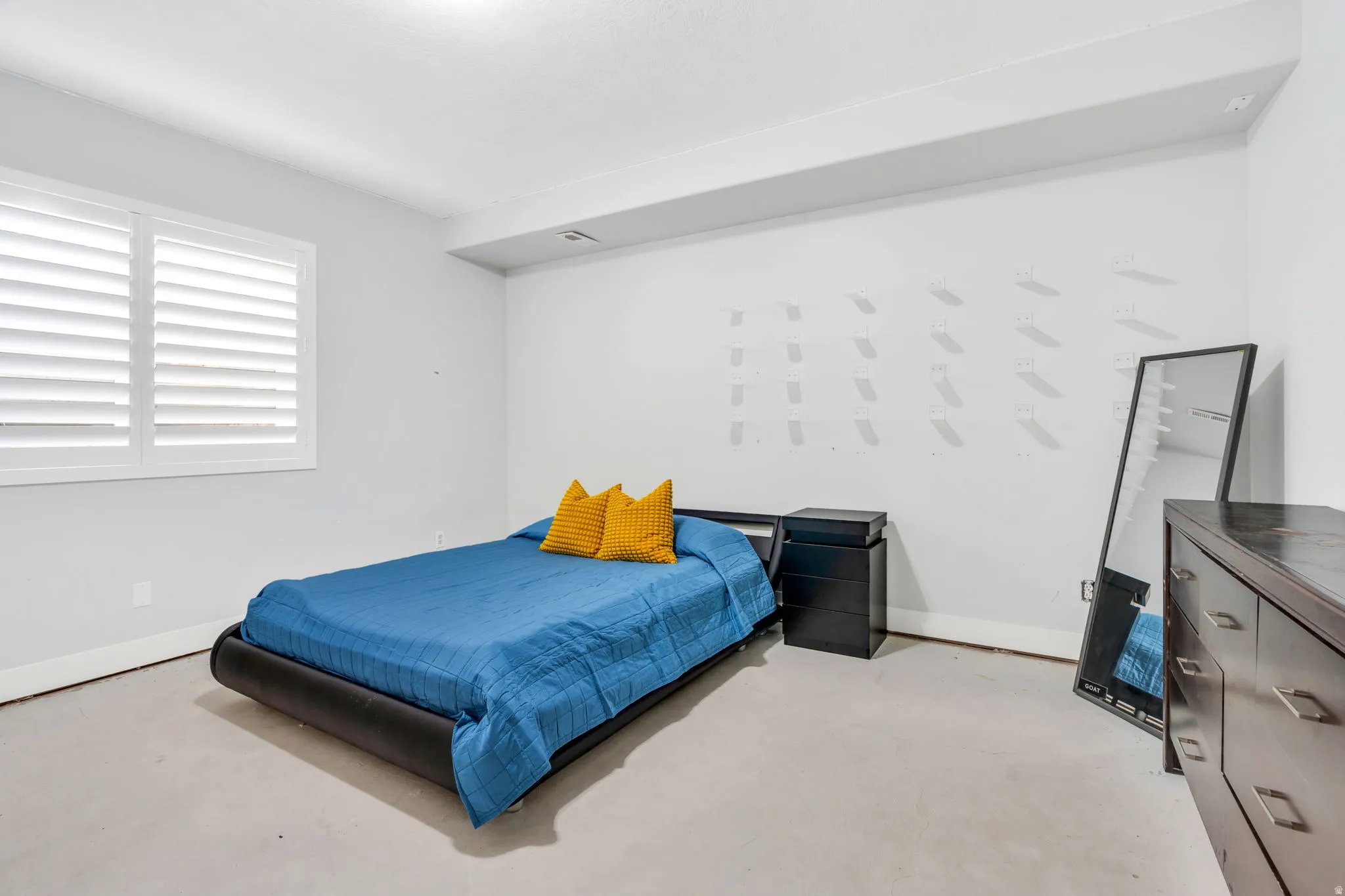 Basement bedroom