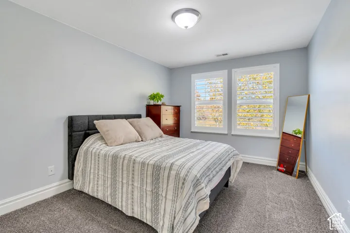 Carpeted bedroom
