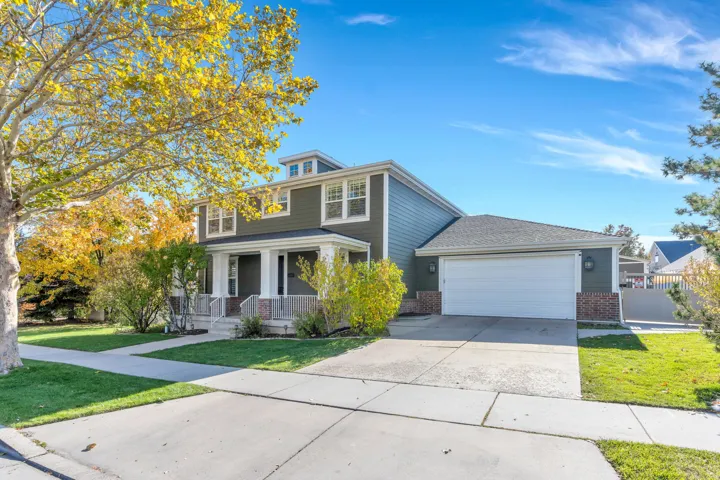 Traditional style home with a 4-car tandem garage