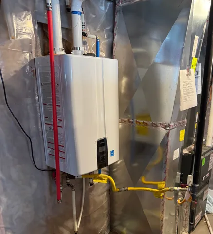 Tankless water heater installation