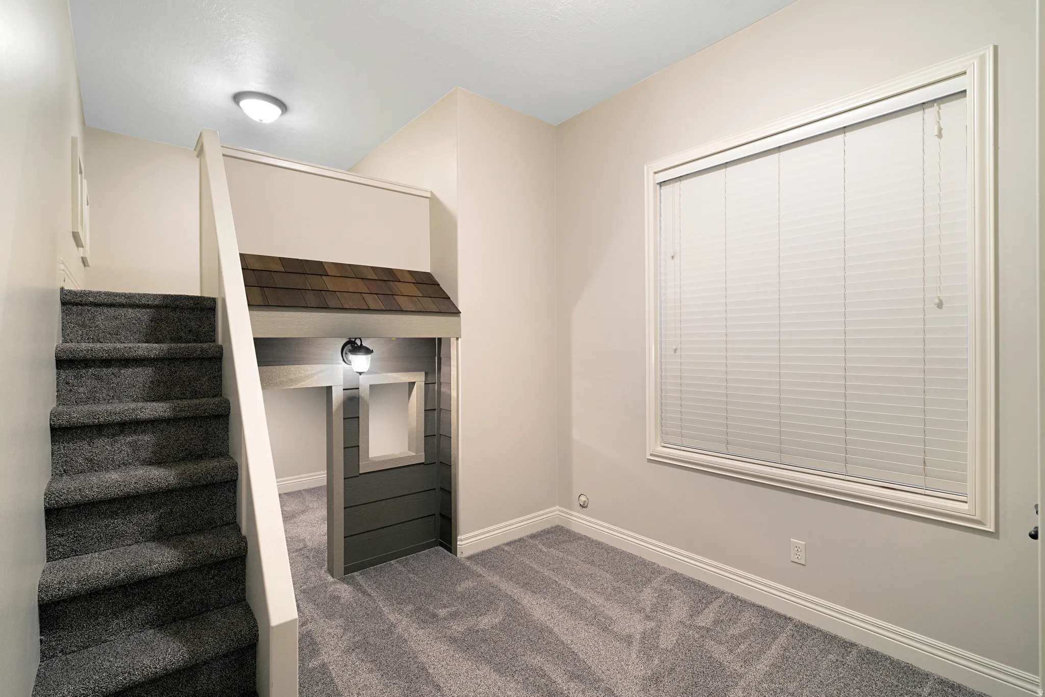 Built-in playhouse/bedroom.
