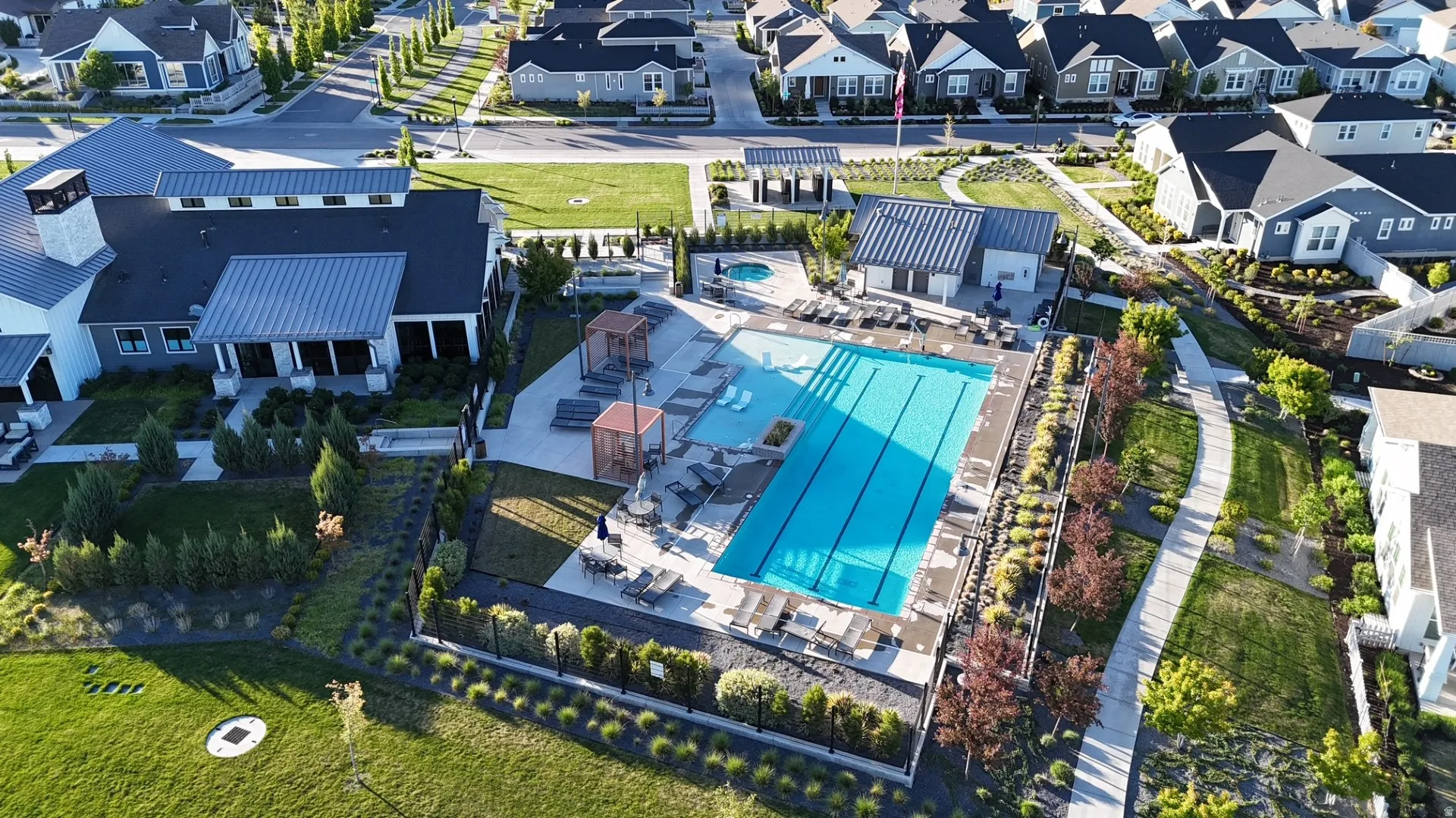 Resort Pool and Clubhouse reserved for 55+ community.