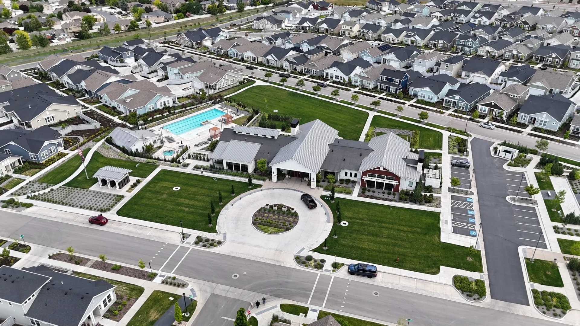 Resort Clubhouse and Pool reserved for 55+ community.