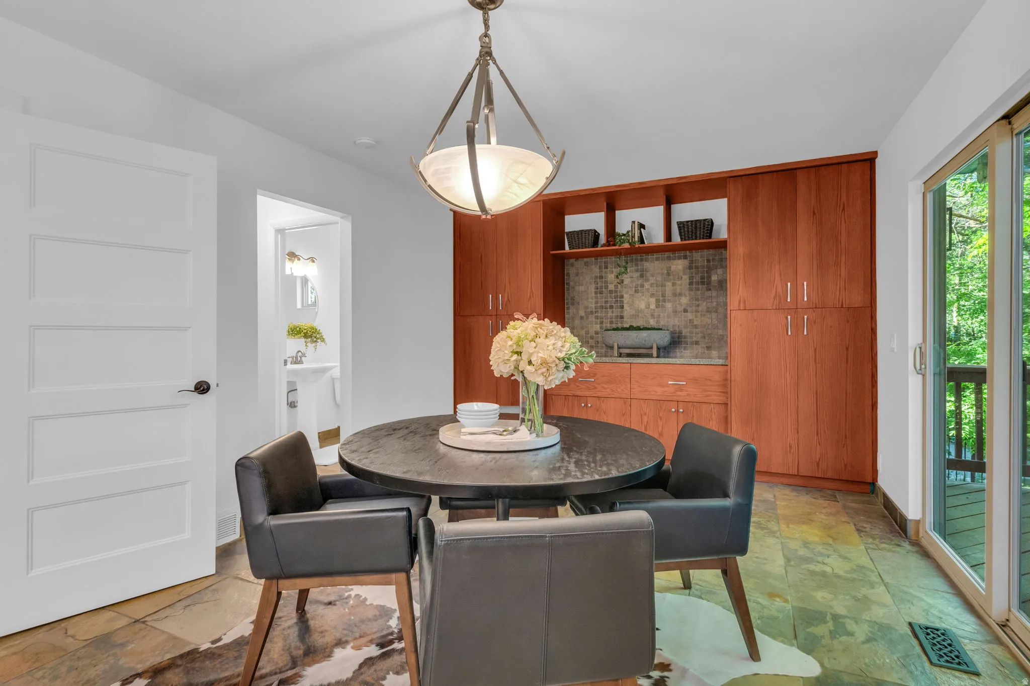 Dining area off of the kitchen