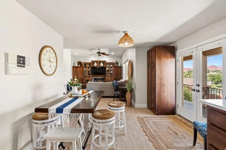 Hardwood-style flooring throughout