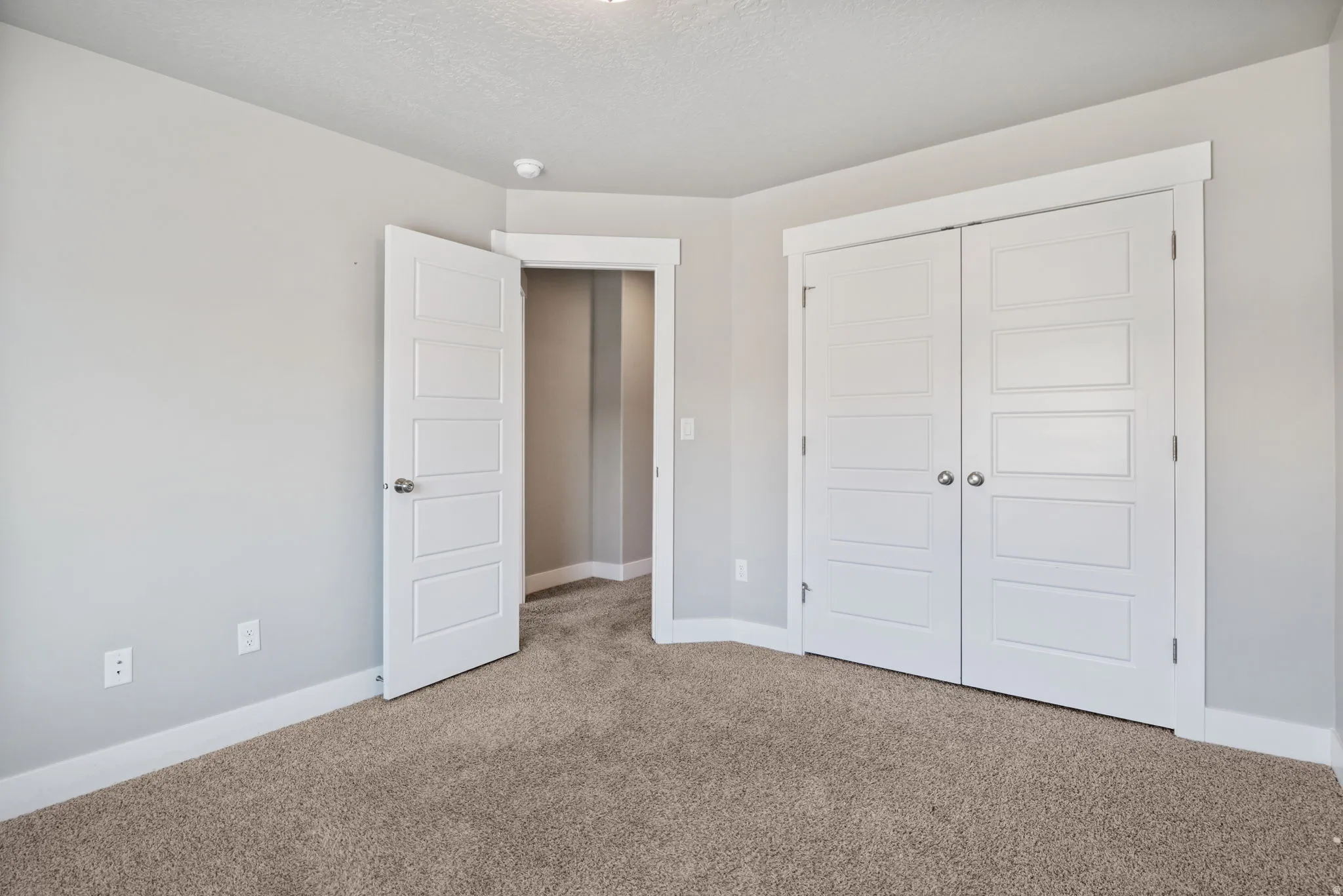 Light gray walls with white trim throughout