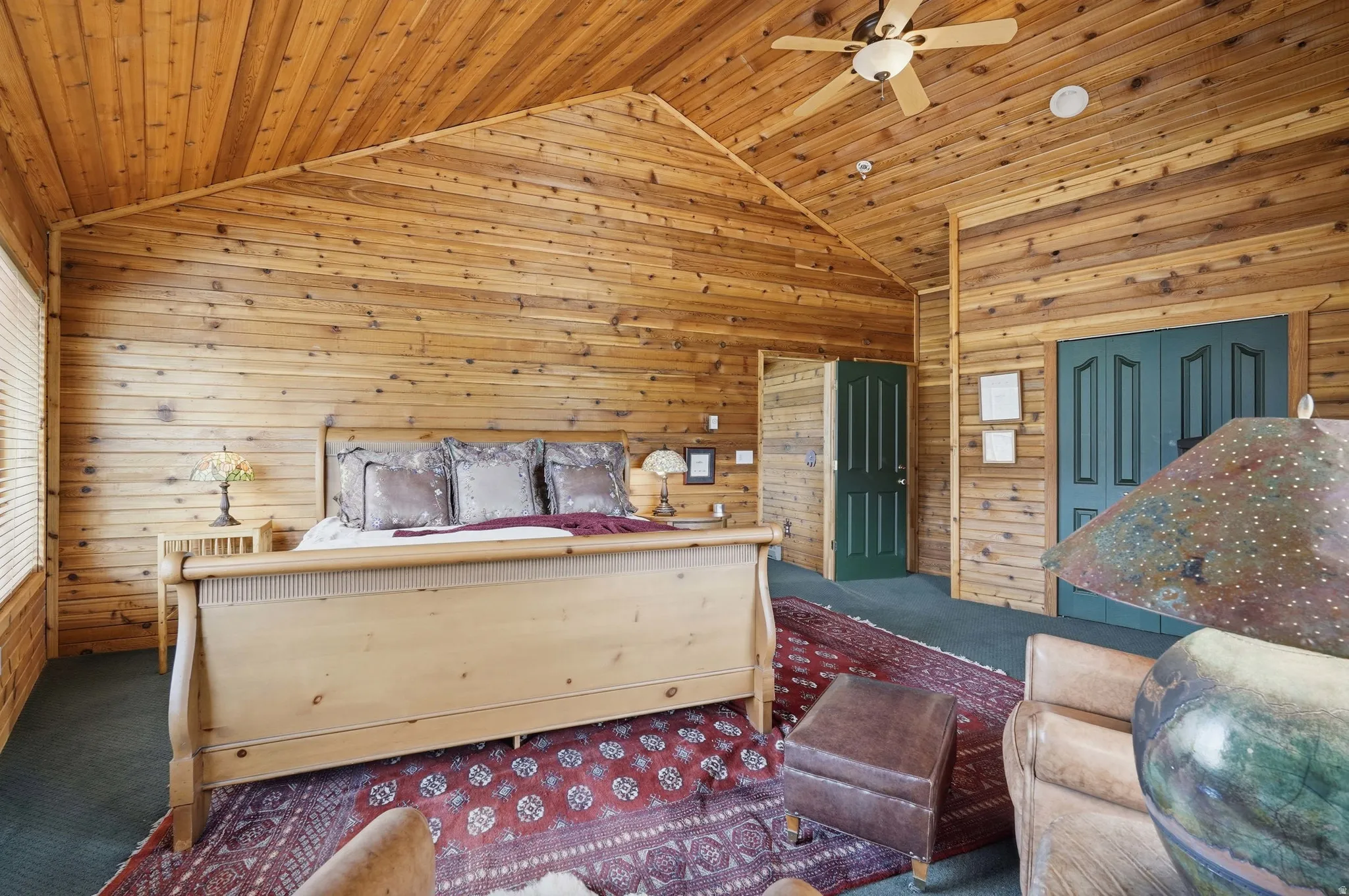 Primary bedroom on the main level with ensuite bathroom