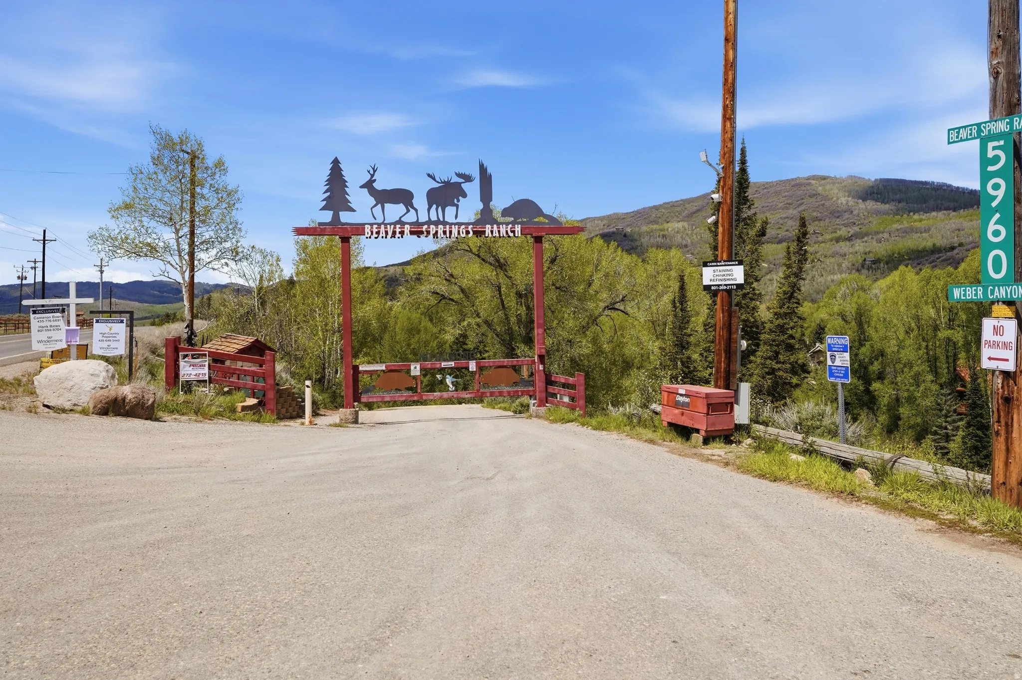 Beaver Springs Entrance off Weber Canyon Road