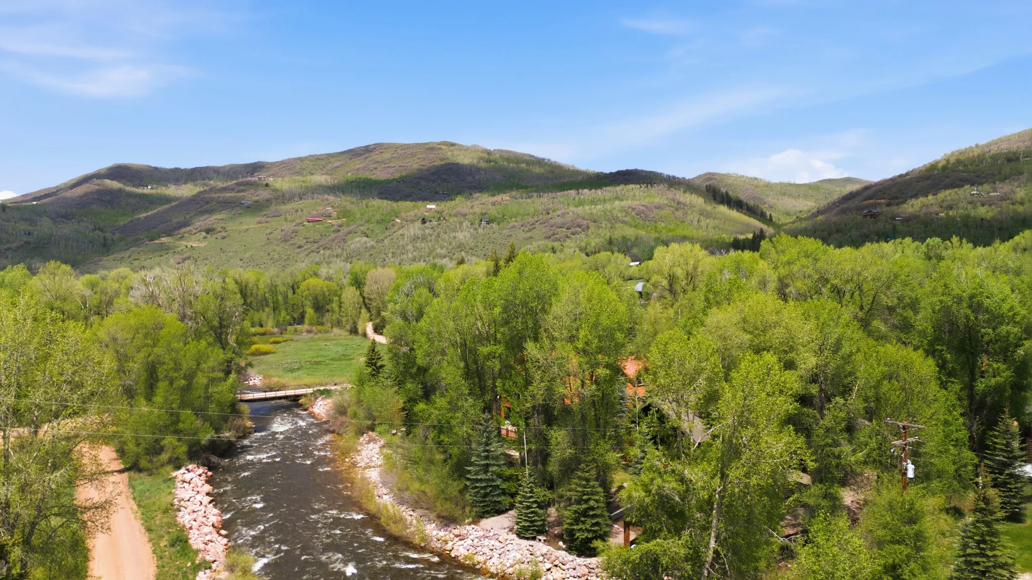 River crossing into the community