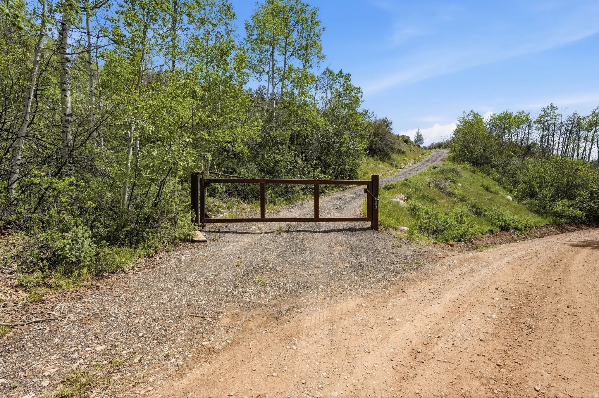 Private, locked  lower Gate to access the cabin