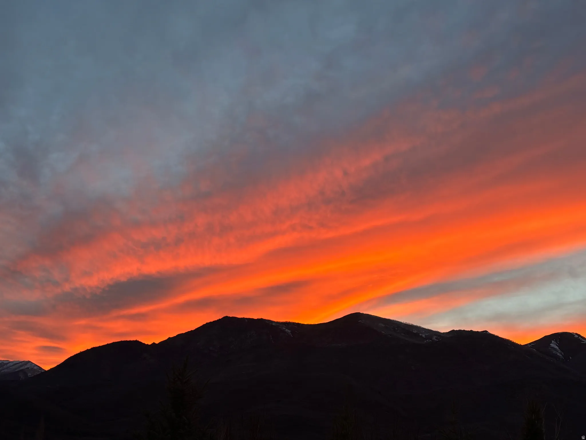Sunset view from the deck
