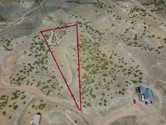 Aerial Property Boundary. Depicting the defined perimeter of the property