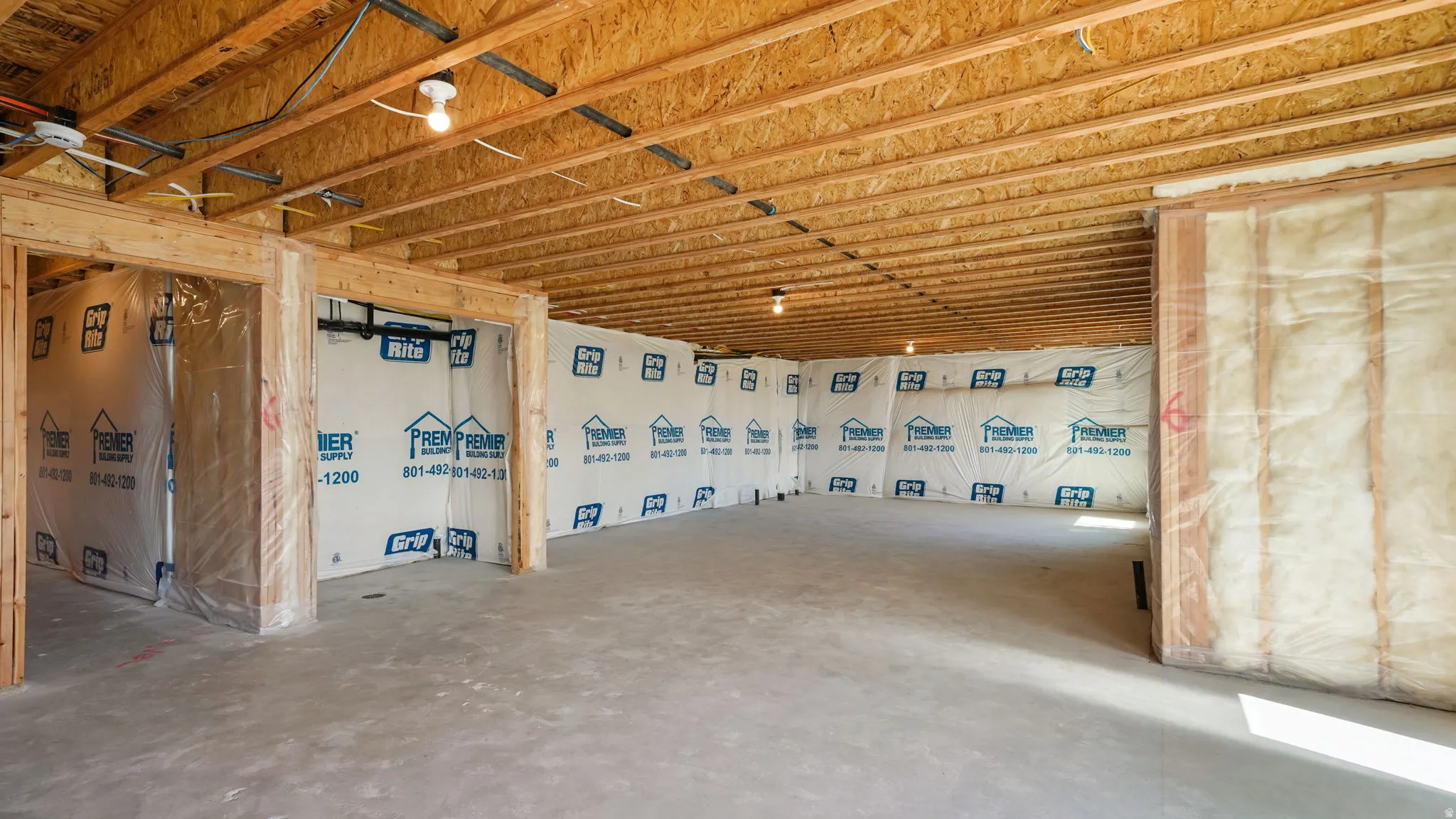 Unfinished basement offering substantial square footage