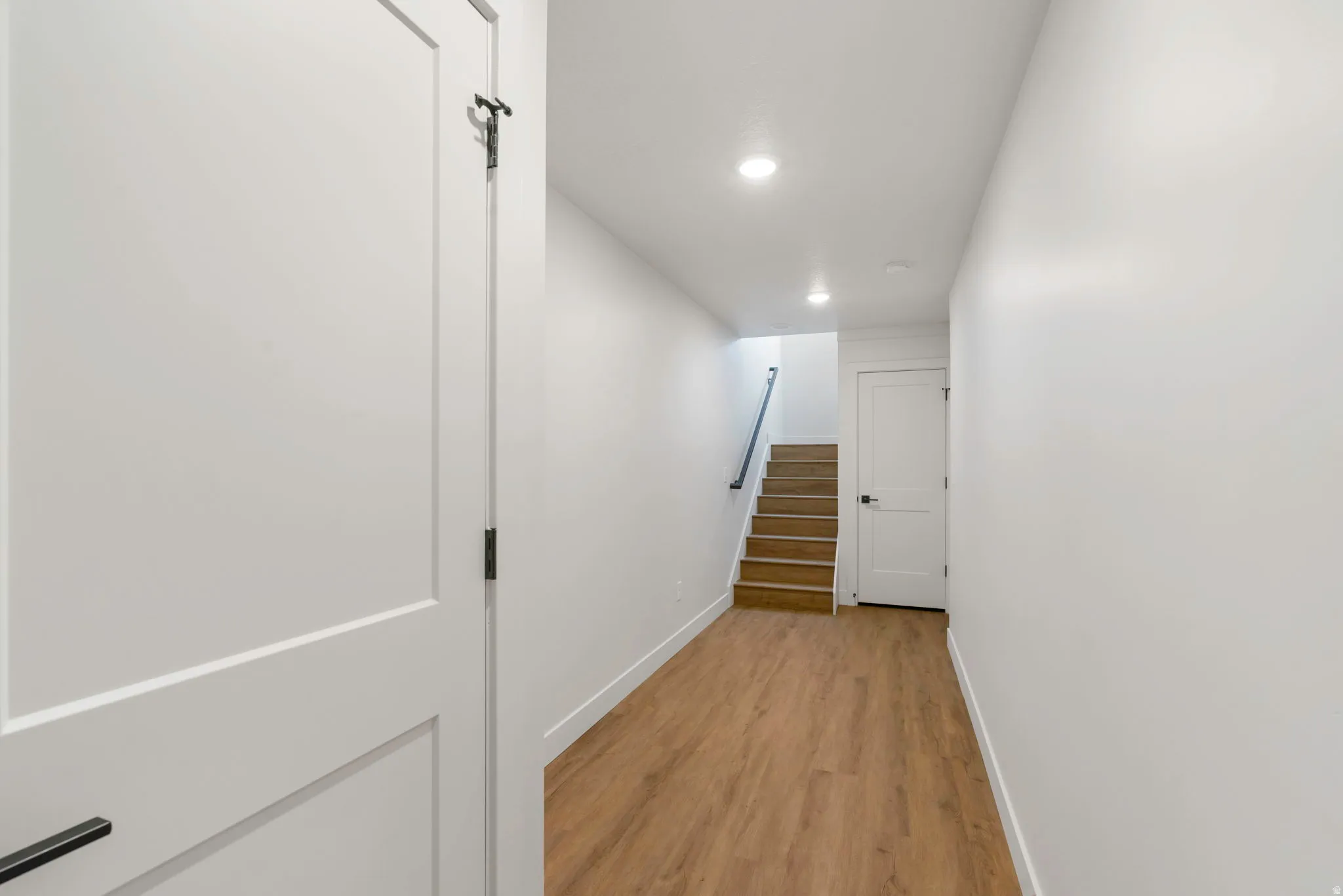 Entryway from front door, garage door to the right