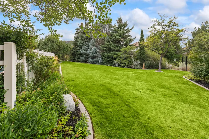 View of yard featuring view of wooded area