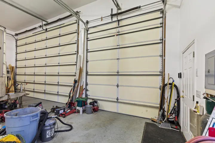 Garage with electric panel