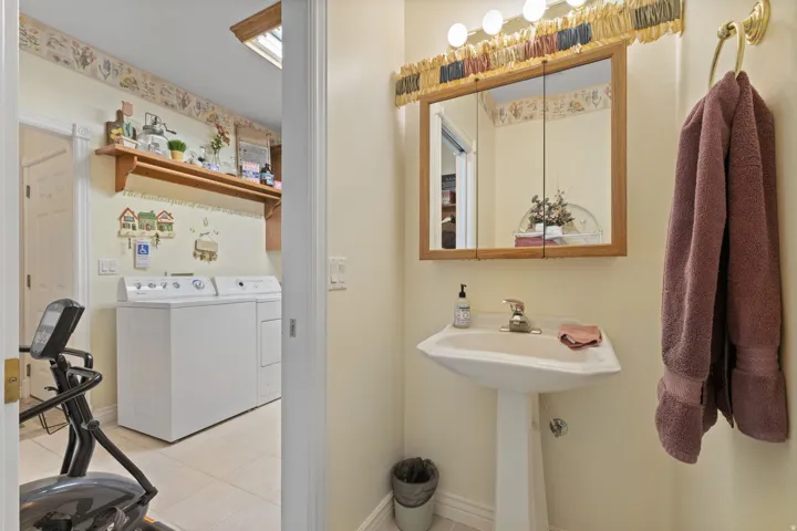 Half-bath off from laundry room