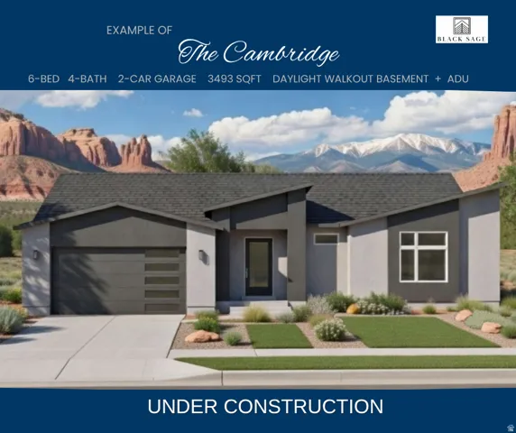 The Cambridge with a 3bd 2 bath ADU in the daylight walkout basement. ADU includes full kitchen, dining space, living room, laundry closet, separate thermostat, and a private entrance.