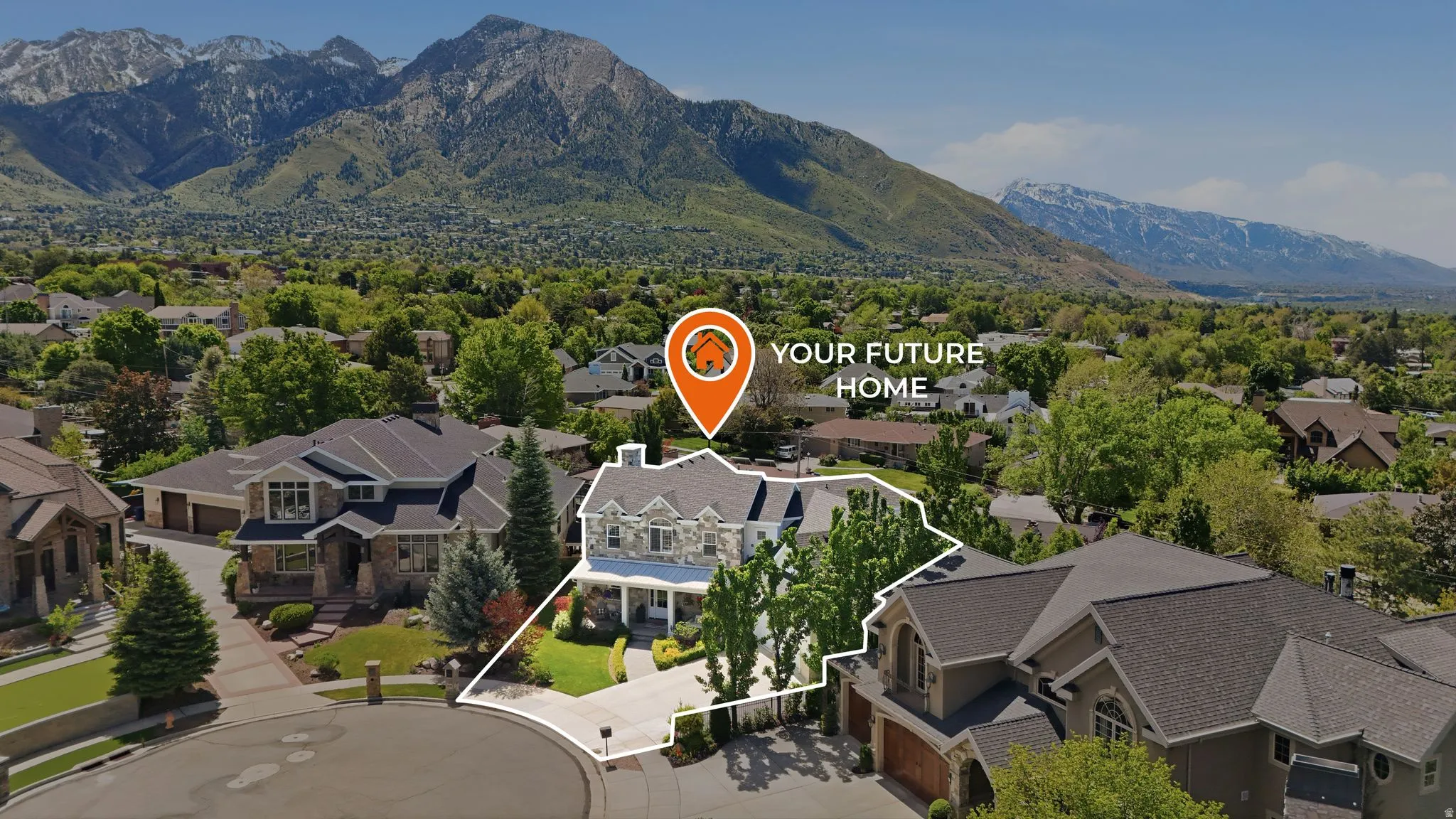Aerial drone view