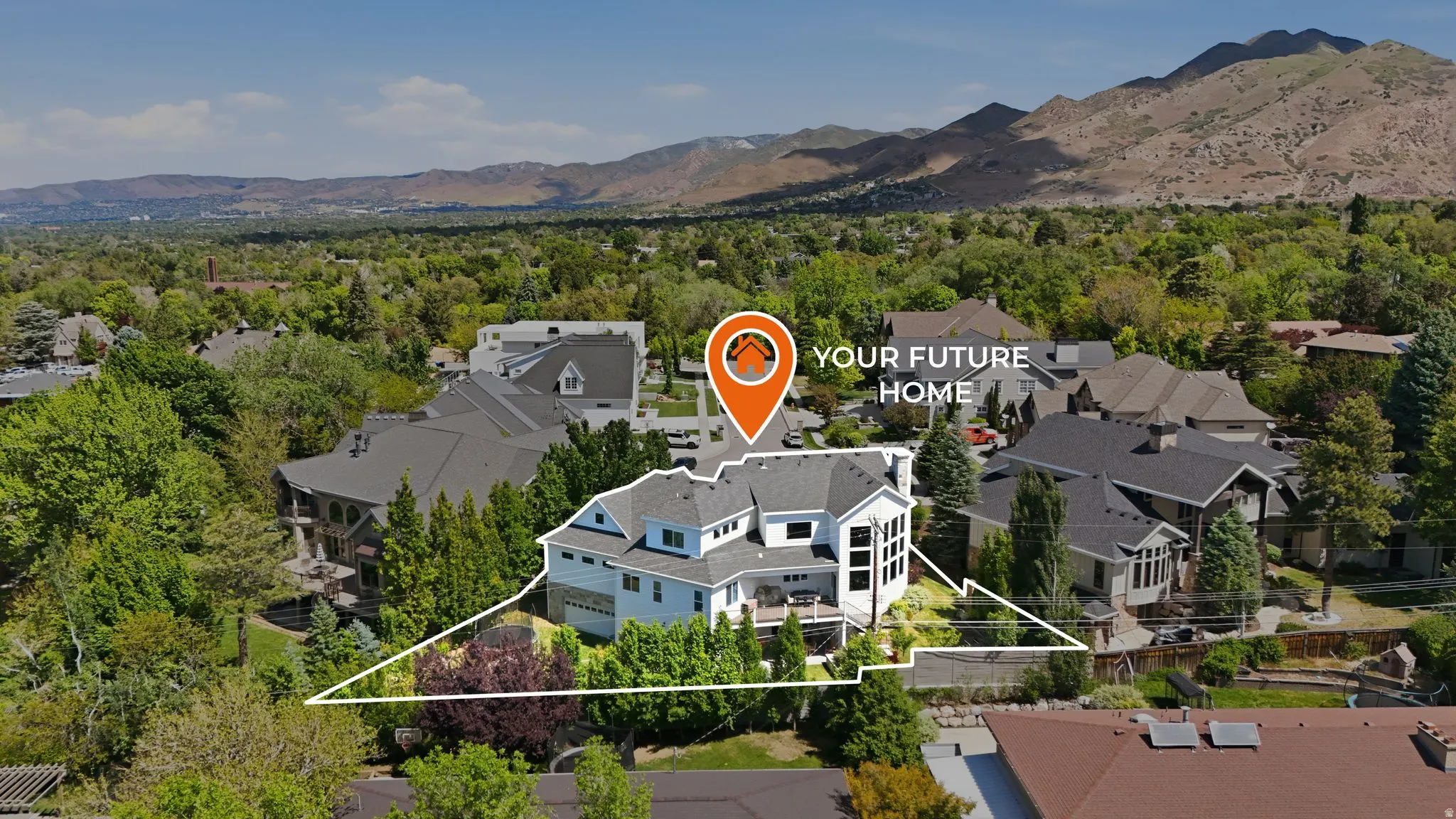 Aerial drone view