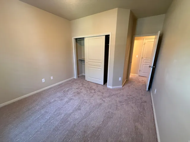 Wall-to-wall carpeting with neutral wall tones