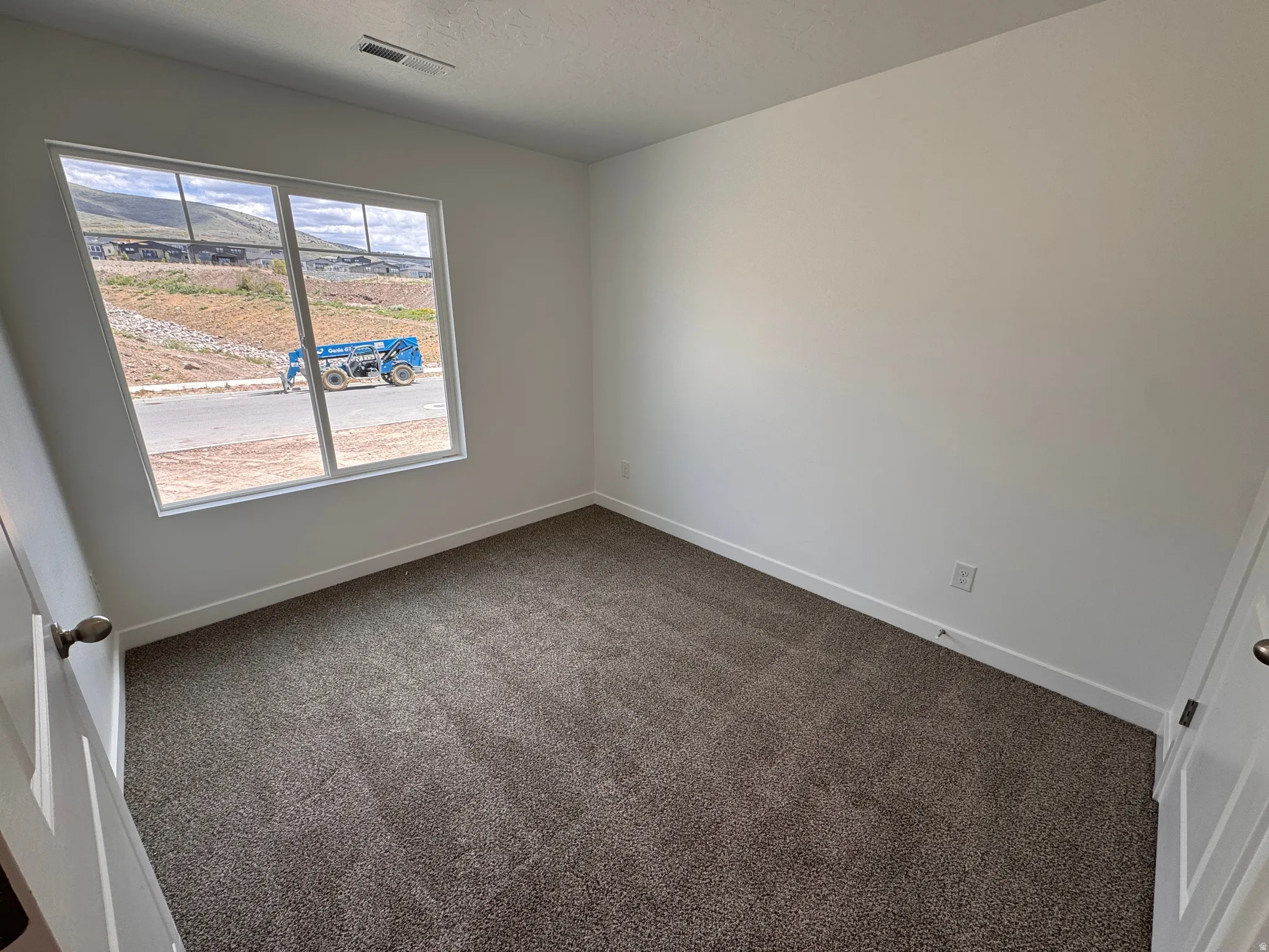 Room featuring neutral-toned carpeting and white walls