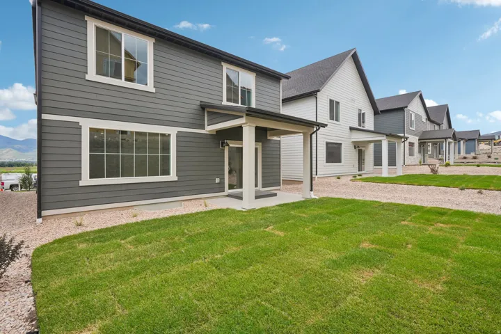Modern exterior design with horizontal siding and contrasting trim