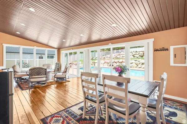 Sun Room with Dining & 2nd Family Room Area