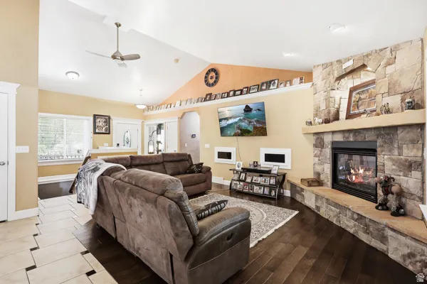 Great Room with Vaulted Ceilings & Lots of Light