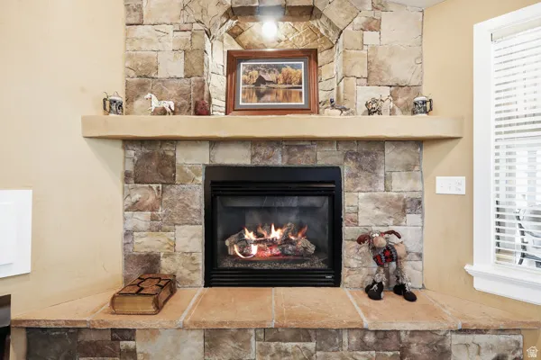 Stone Fireplace
