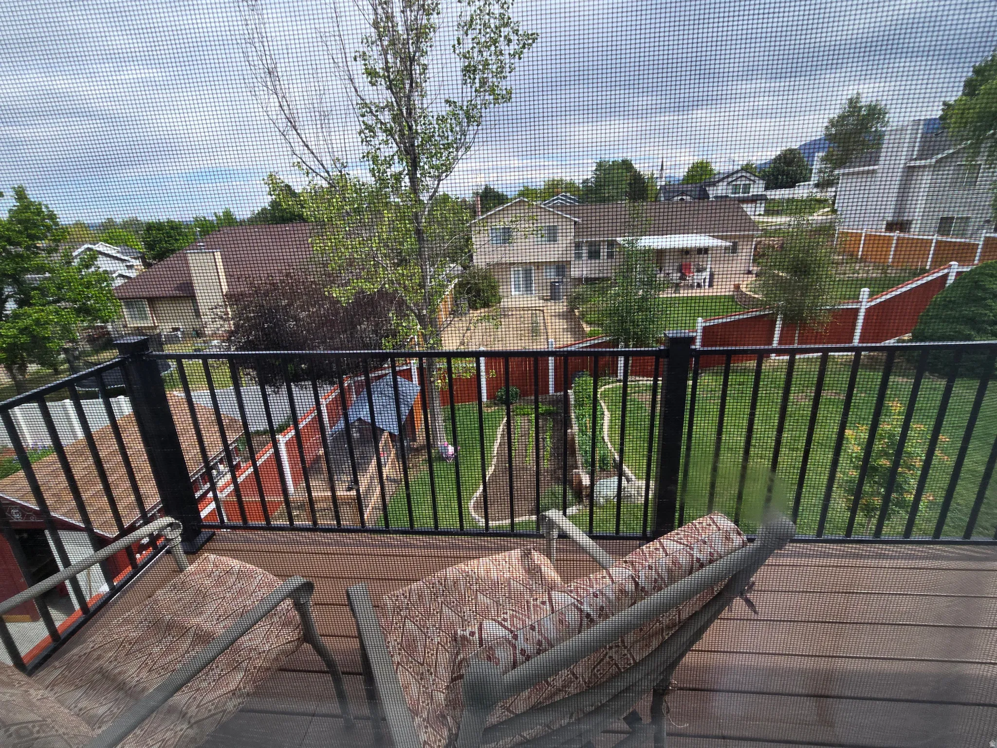 Master bedroom deck