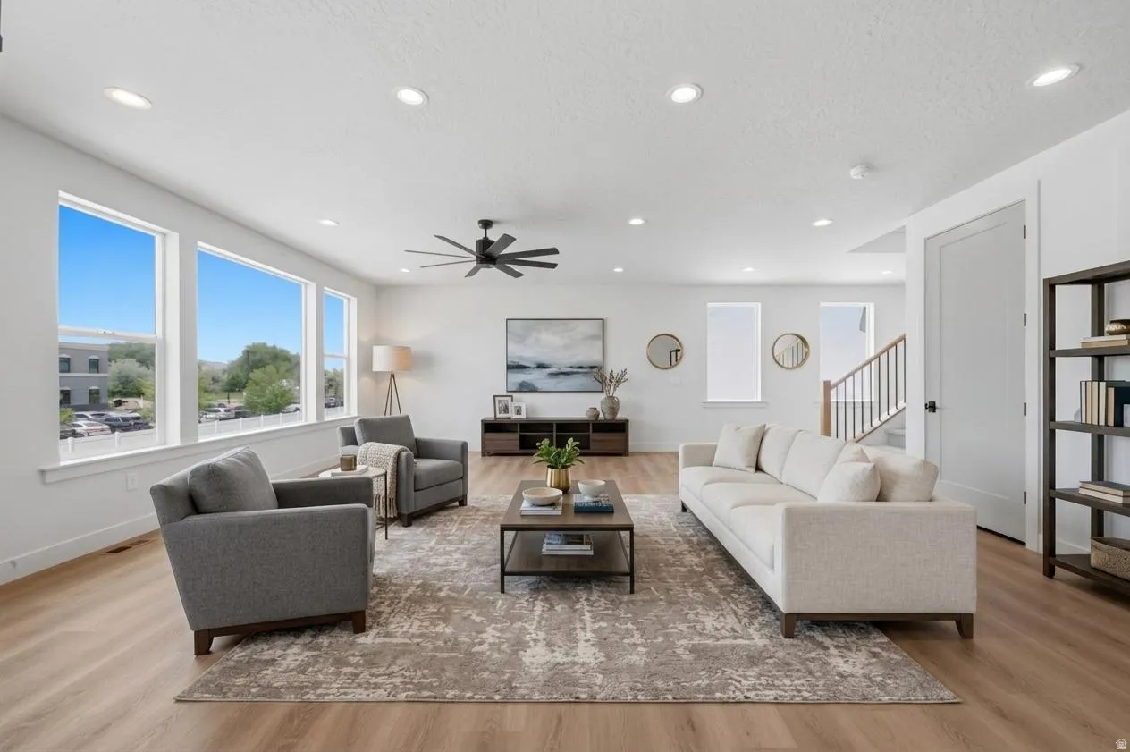 Virtually Staged Main Floor Family Room