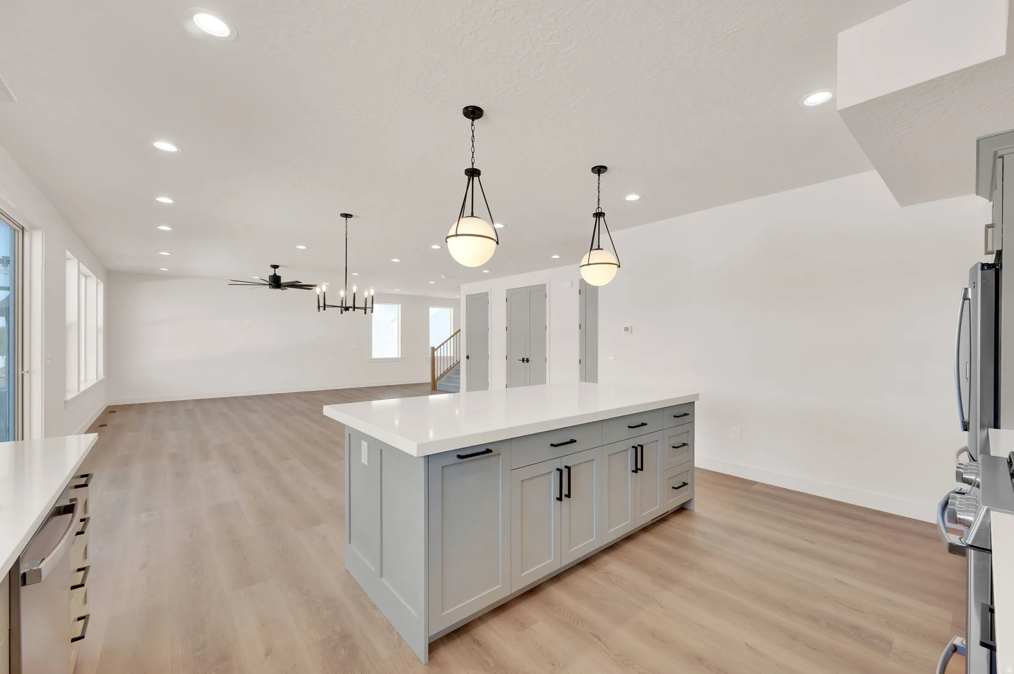 Open Concept Kitchen, Dining, and Family Room