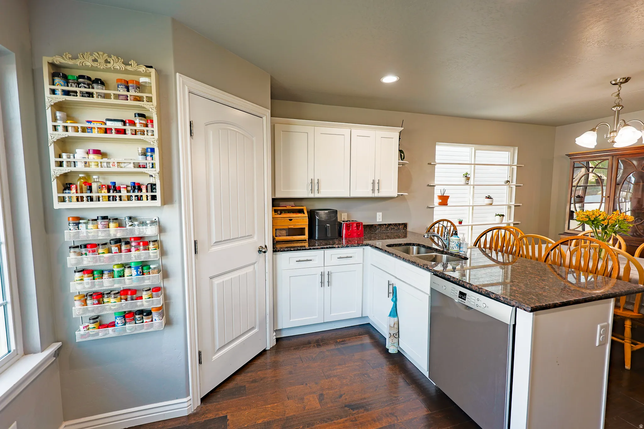 large pantry. Bosh Dishwasher and new Disposal