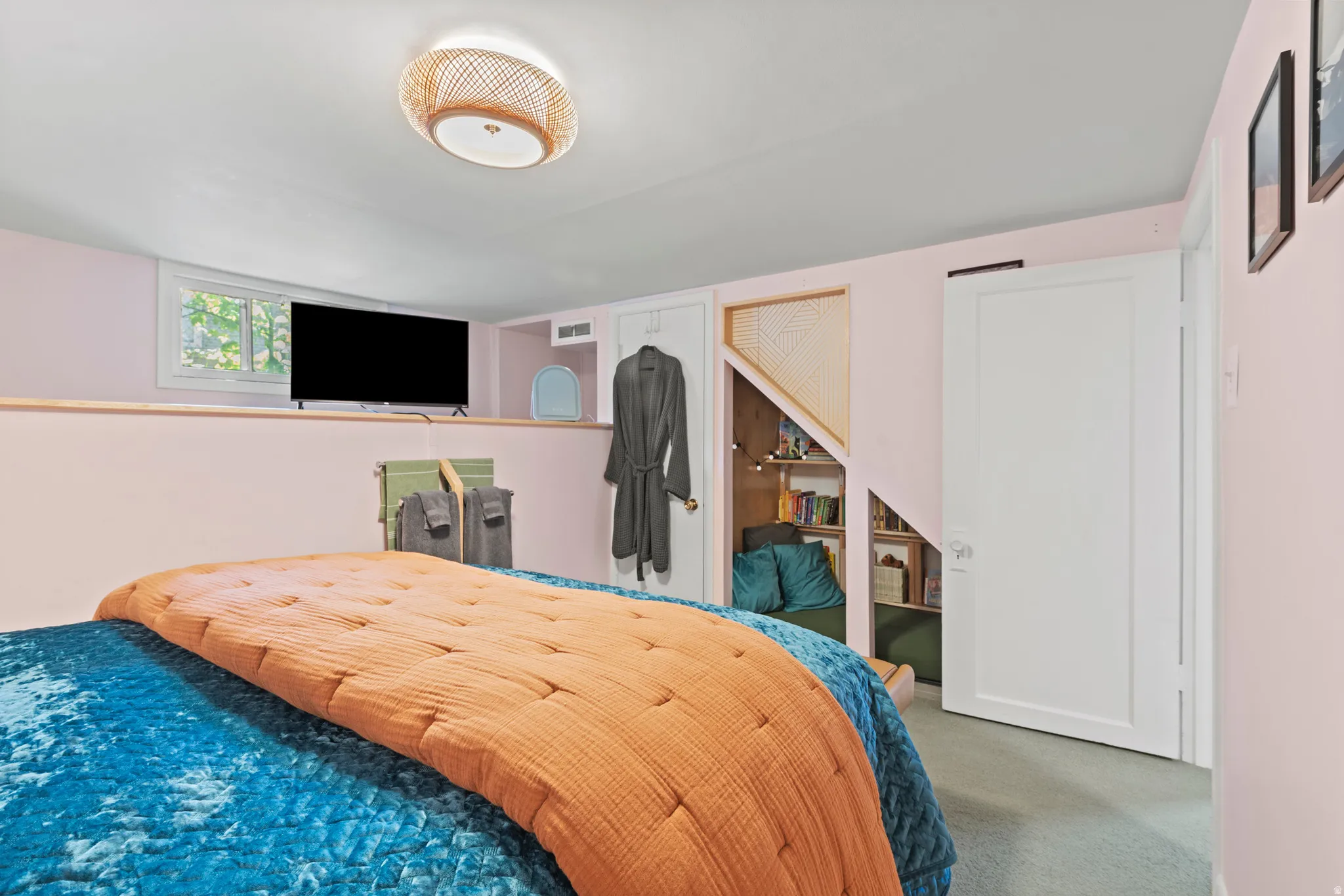 Bedroom 2 with storage and shelf space
