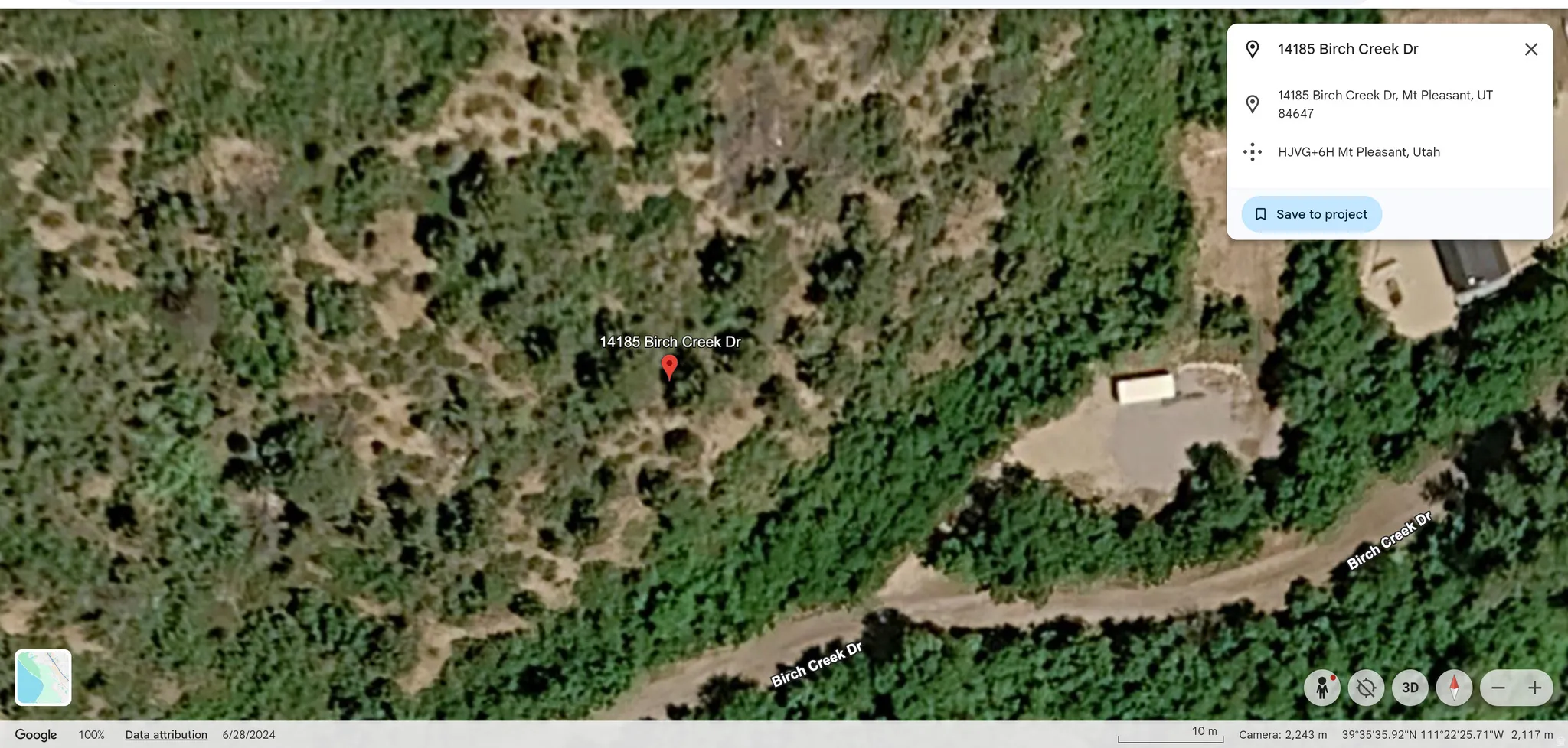 Aerial Map. Displaying the geographic location and surrounding features of the property
