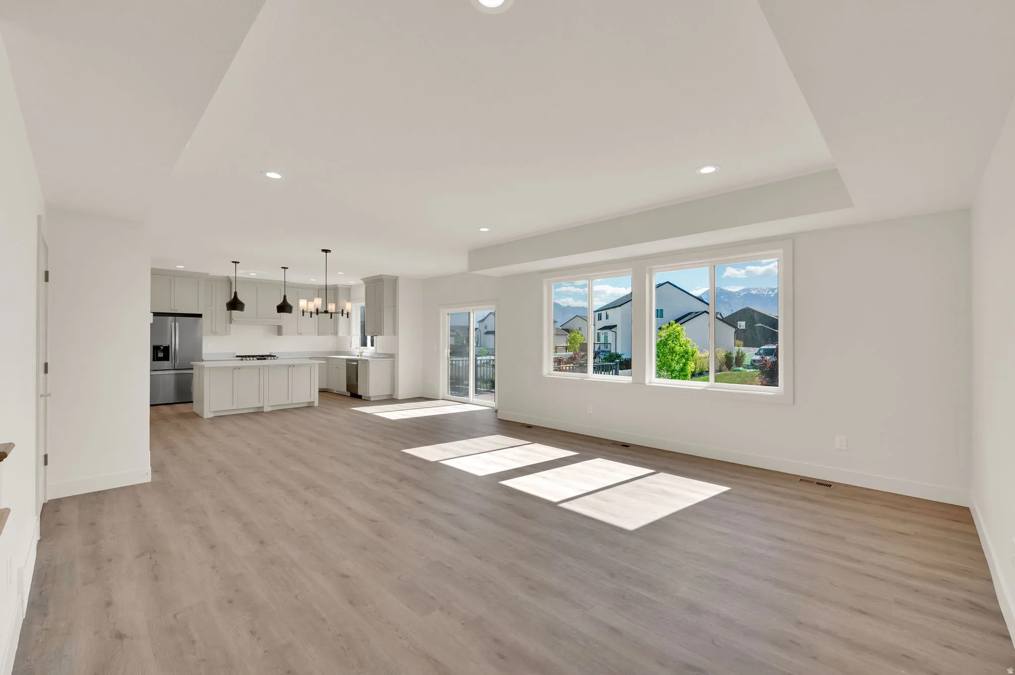 Open Concept Kitchen, Dining, and Family Room