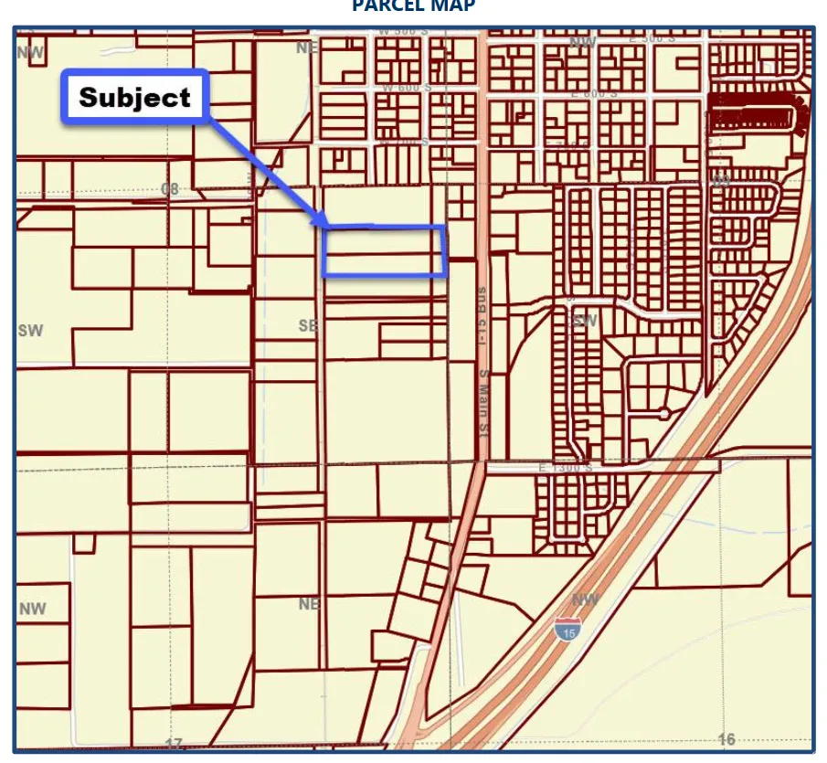 Parcel Map. Illustrating the location of the property within the broader land division framework