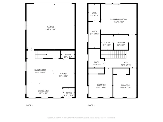 View of home floor plan with dimensions