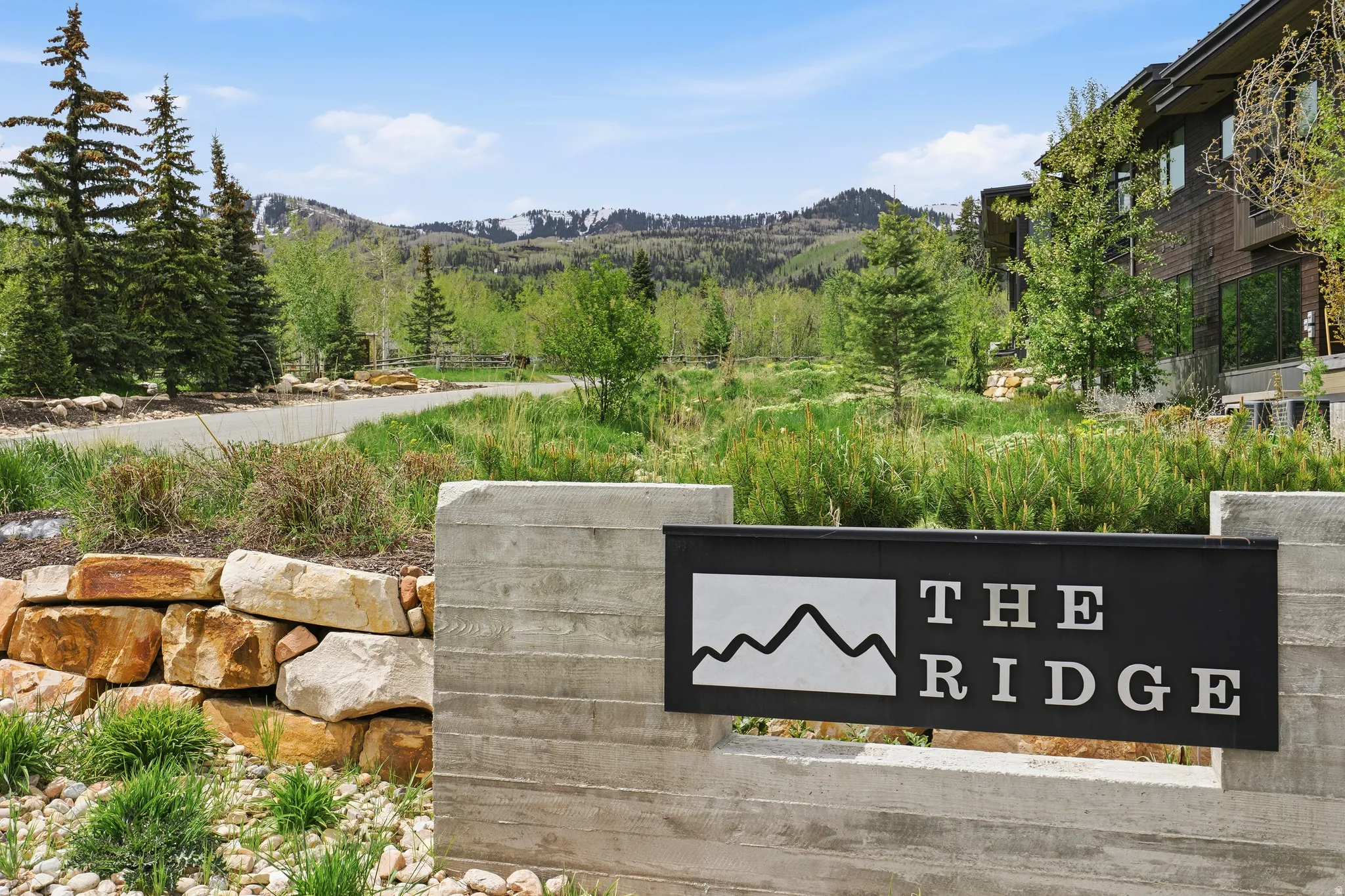 Entrance to the Ridge with Open Space on a no-through street with Ski Resort Views