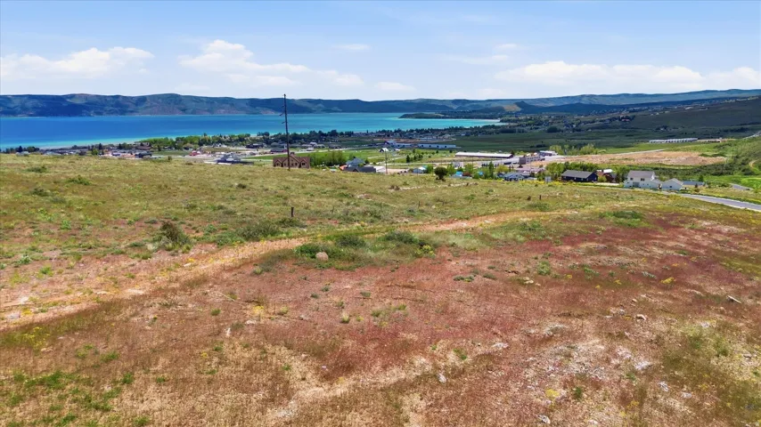 Expansive open land featuring natural vegetation and a distant lake