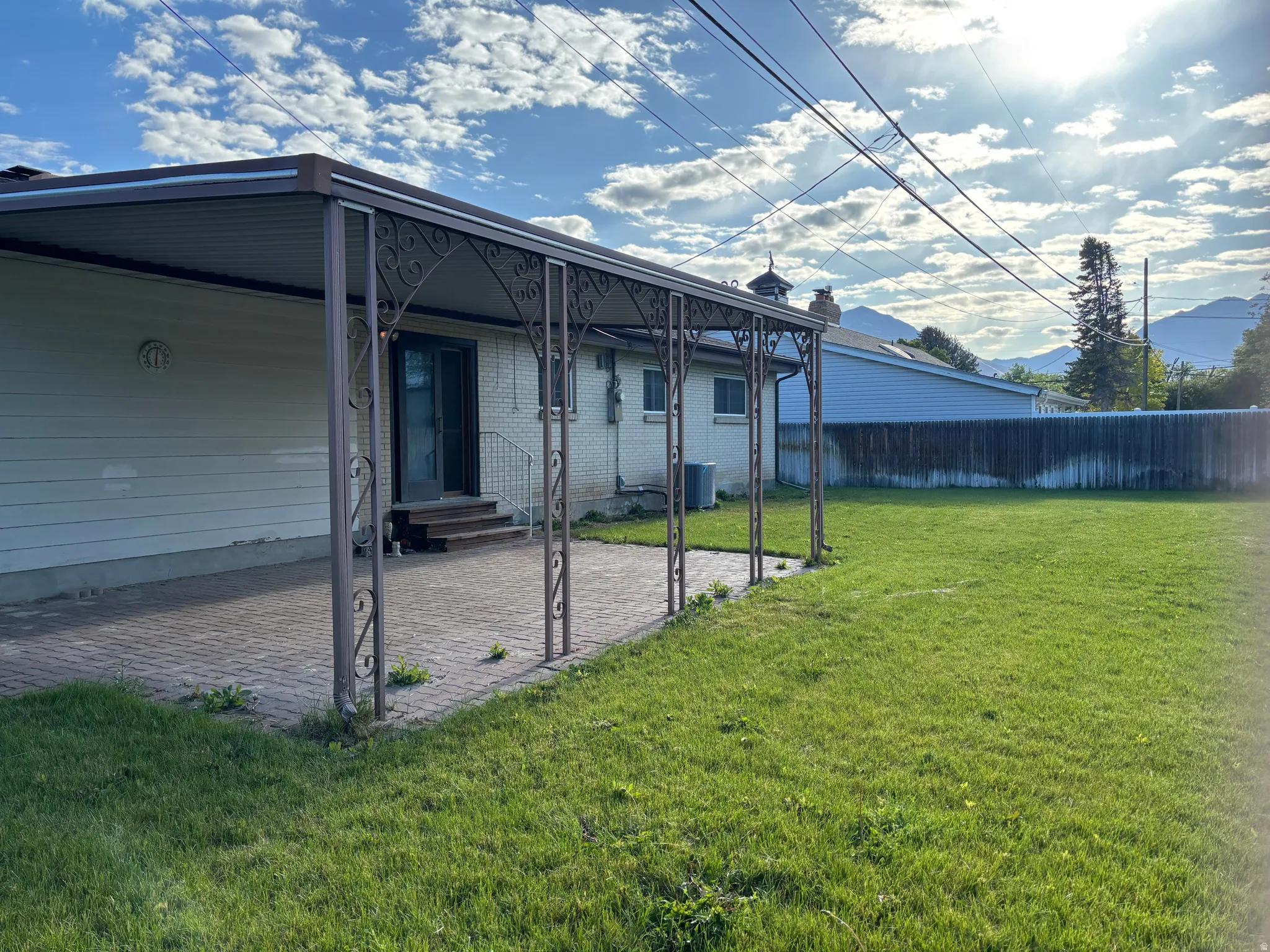 Covered back patio