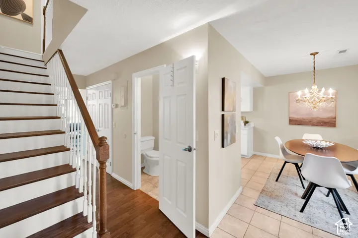 Entryway featuring staircase
