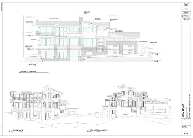 Architectural Drawings. Illustrating the elevations and perspectives of the property